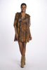Mini dress with red print