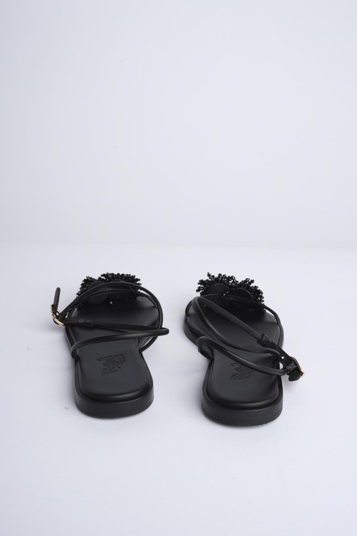 Sandalo EMMA con perline EMMA BLACK ancient greek