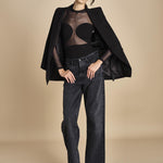 body manica lunga con trasparenze ALL NIGHTER BLACK undress code