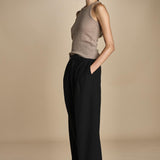 pantaloni in tela lana NOEMI BLACK true avenue