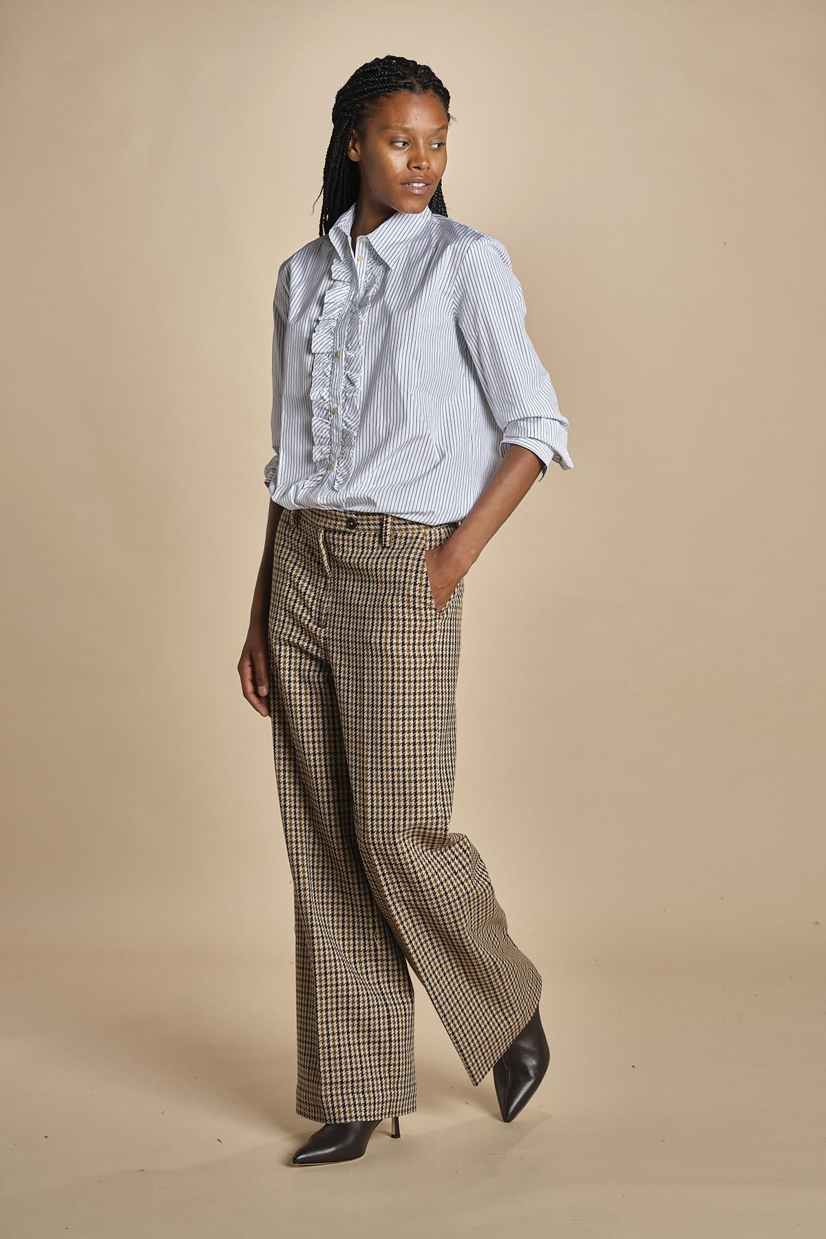 Pantalone LAMIA piedepoule P28D0LAMIA-T3258 Q736 massimo alba