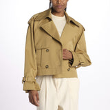 Trench corto IO119118 BE455 ivy oak