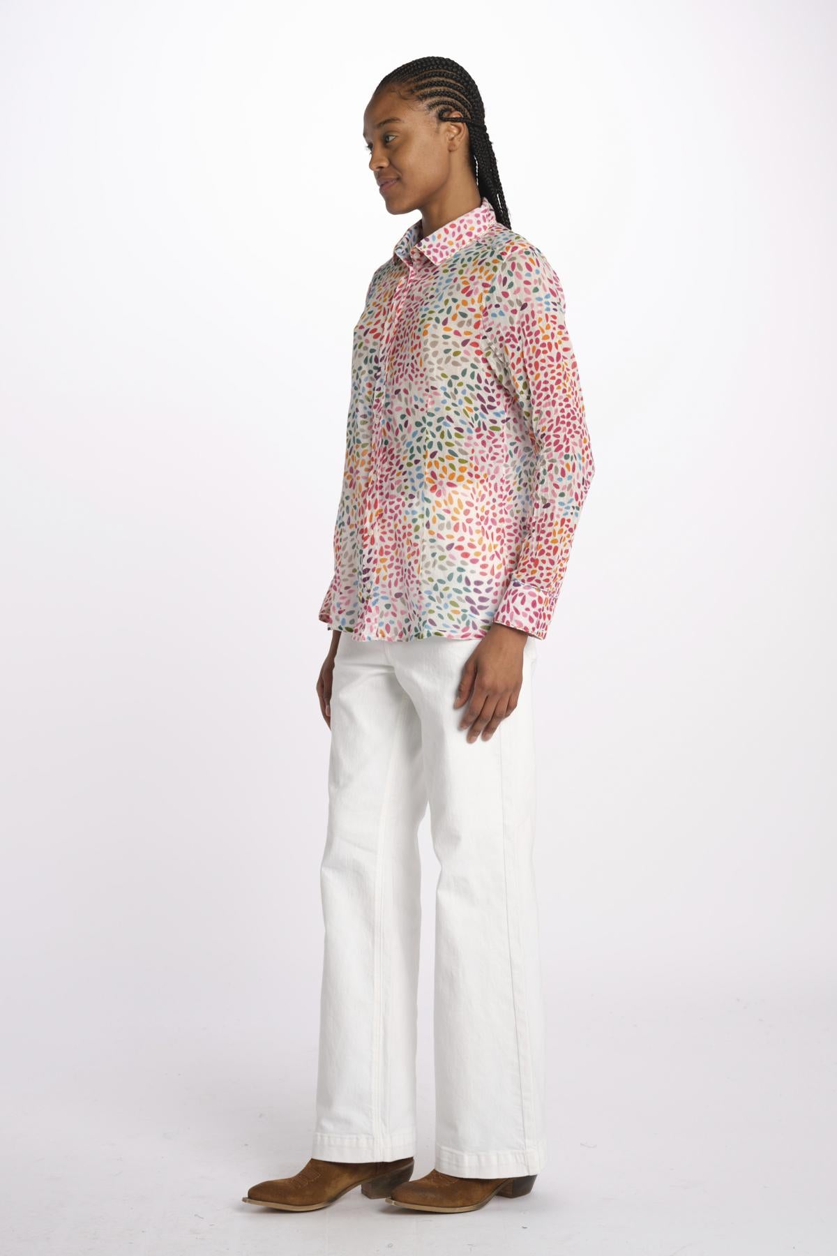 Camicia PETALE MULTICO SA2525 5H terre rouge