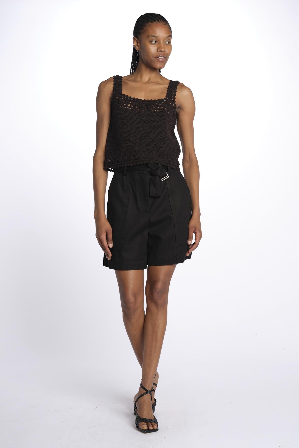 Top crochet 142103 BLACK lvir
