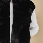 gilet in ecofur. GABI NOIR giovanni paris