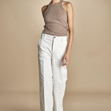 pantalone in fustagno OLIMPIA IVORY true avenue