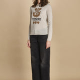felpa lunga. KWSW02802 ECRU 102 zadig & voltaire