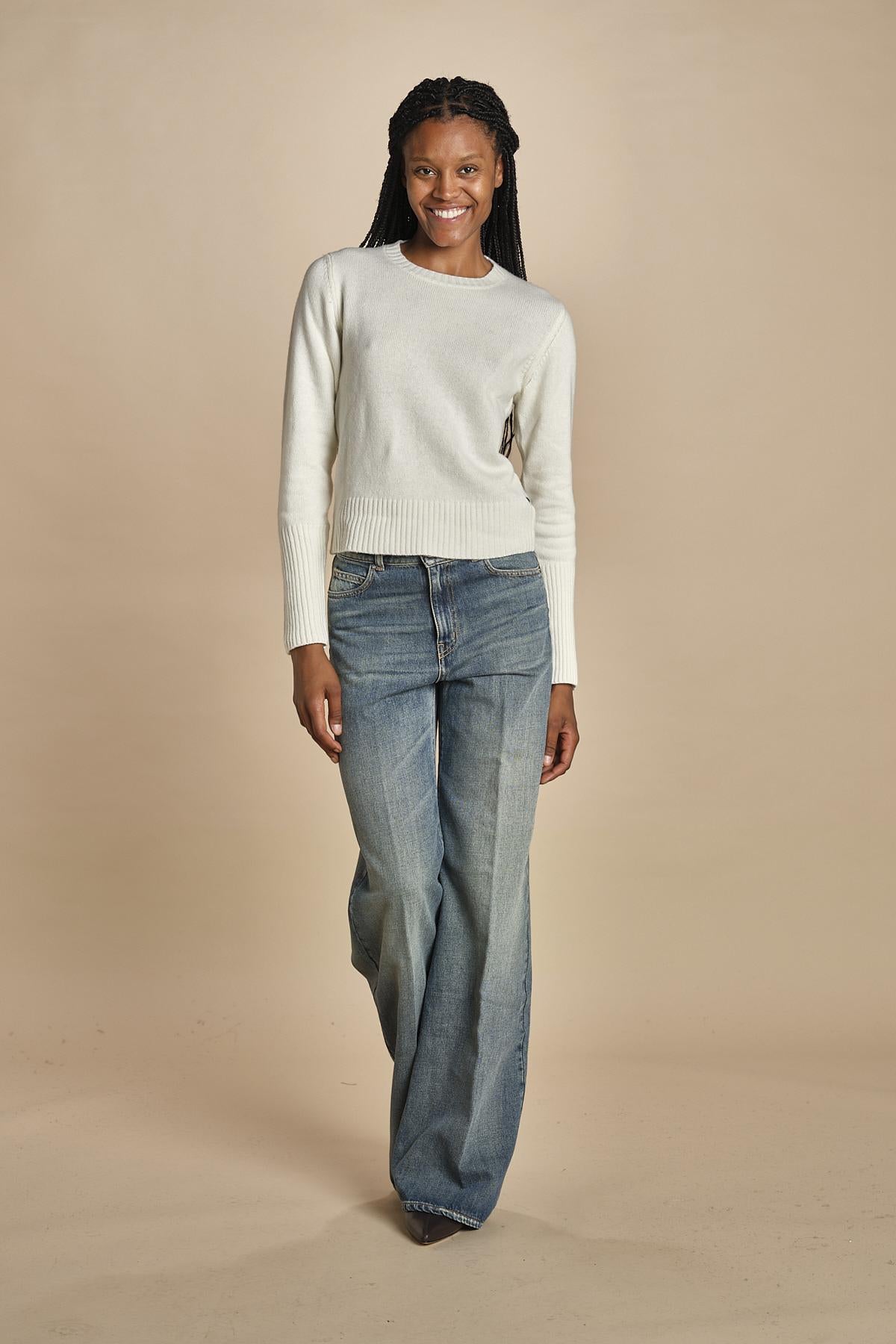 d2501005 girocollo slim by milaura. d2501005 29001 BIANCO milaura