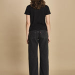 t-shirt con scritta. JWTS02837 BLACK 011 zadig & voltaire