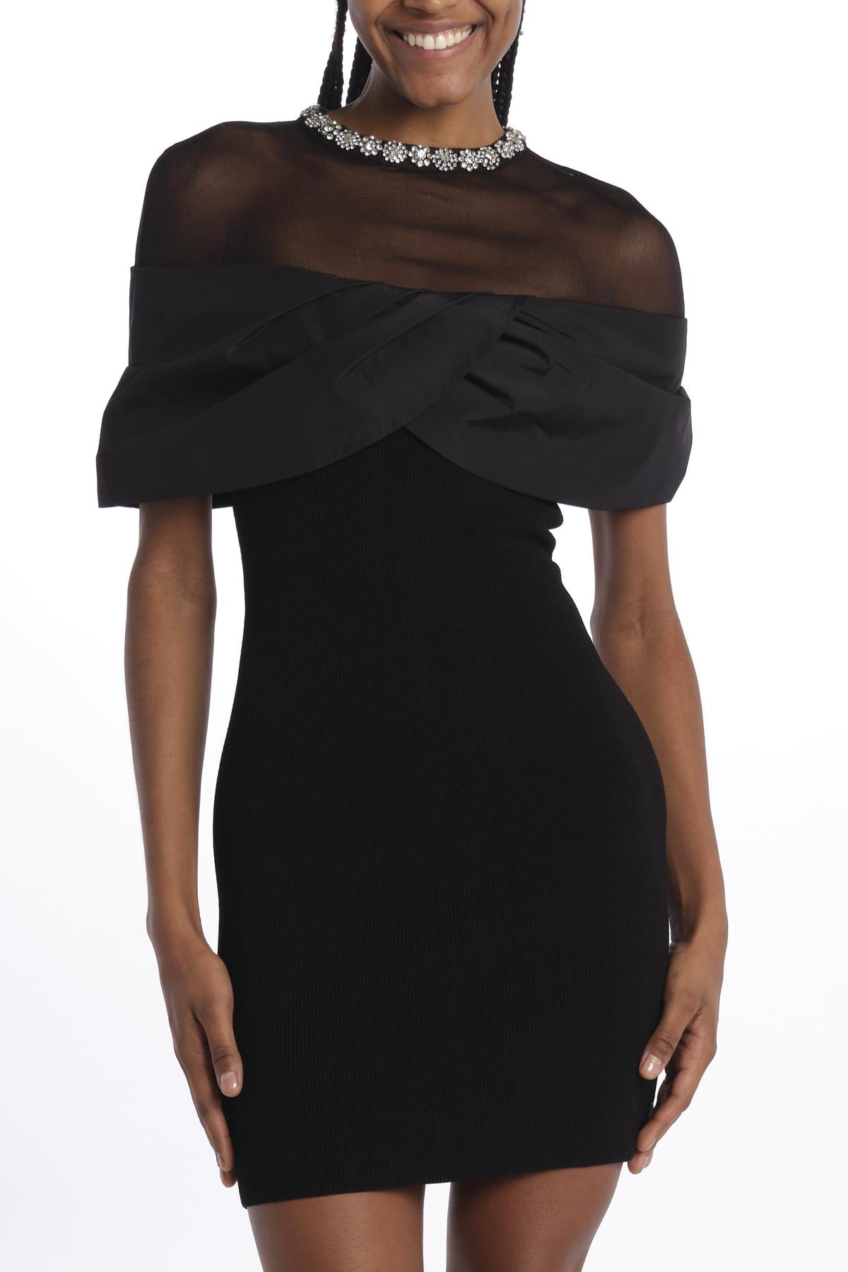 MAEVE KNIT MINI BLACK rebecca vallance