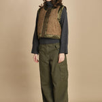 gilet reversibile in nylon e ecopelliccia JENSA CBA COMBO bellerose