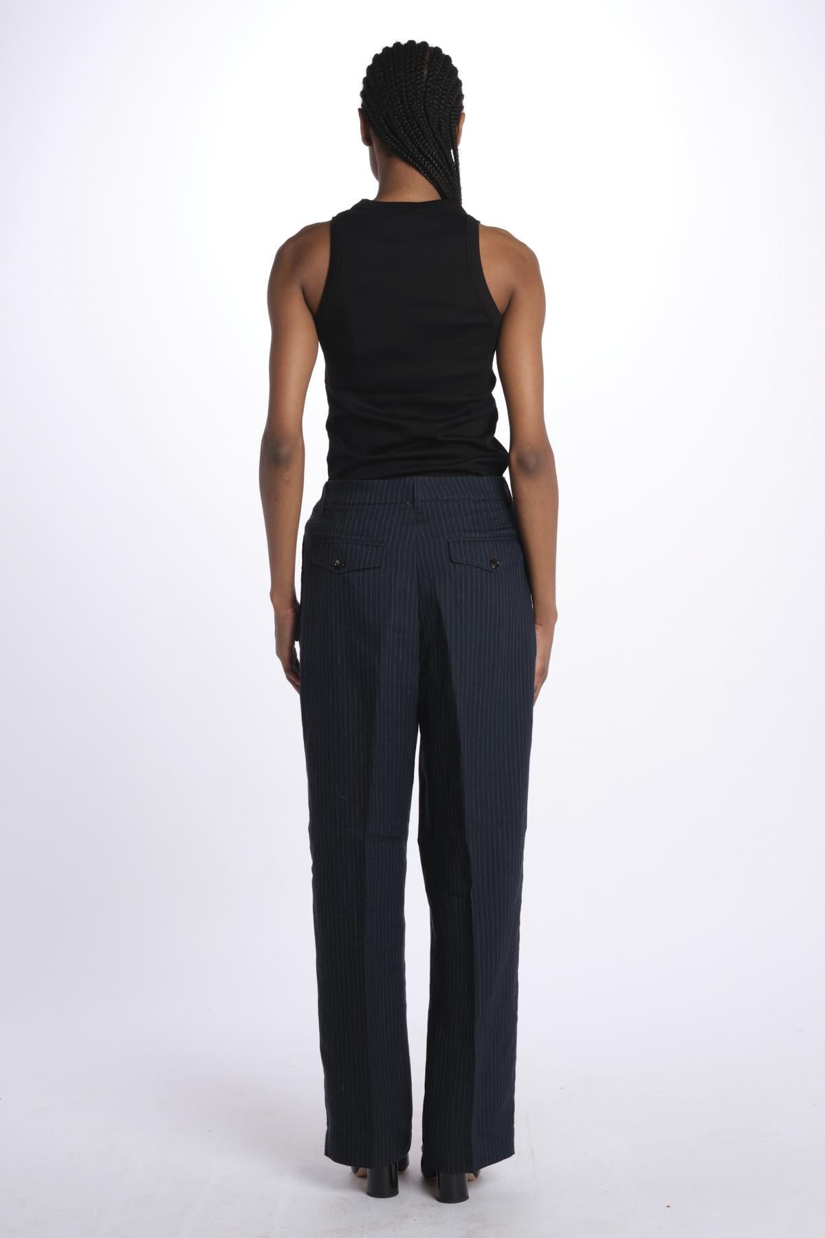 Pantalone CRISTAL pinces CRISTAL NAVY true avenue