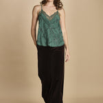 top con spalline sottili e strass. WWCR01310 EMERALD zadig & voltaire