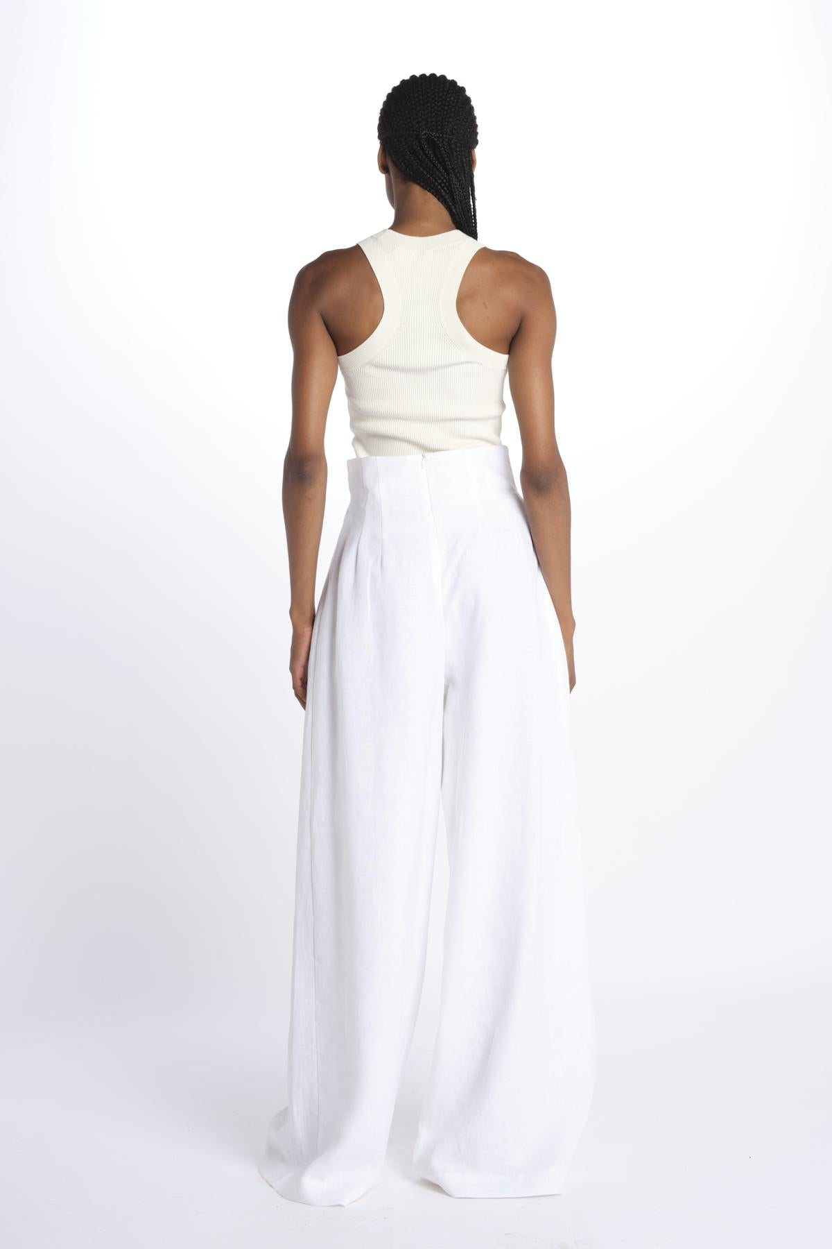 HEINI pantalone over PANTS HEINI BIANCO inasami