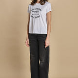 tshirt con scritta. JWTS02769 WHITE 107 zadig & voltaire