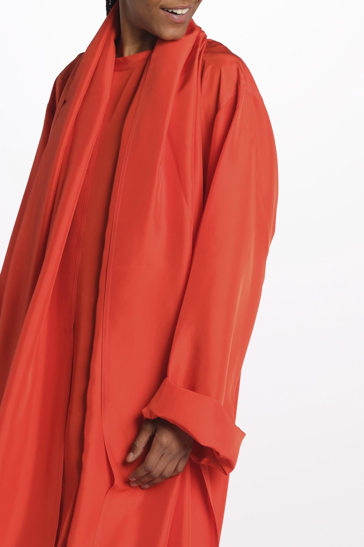 Abito seta con sciarpa DOLPHIN POPPY sofie d'hoore