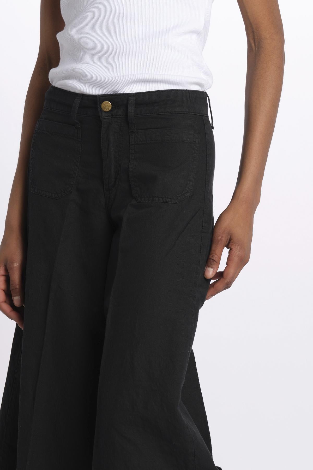Pantalone GRACE taschina misto lino zampa GRACE TMLS06 099 ps don't forget me