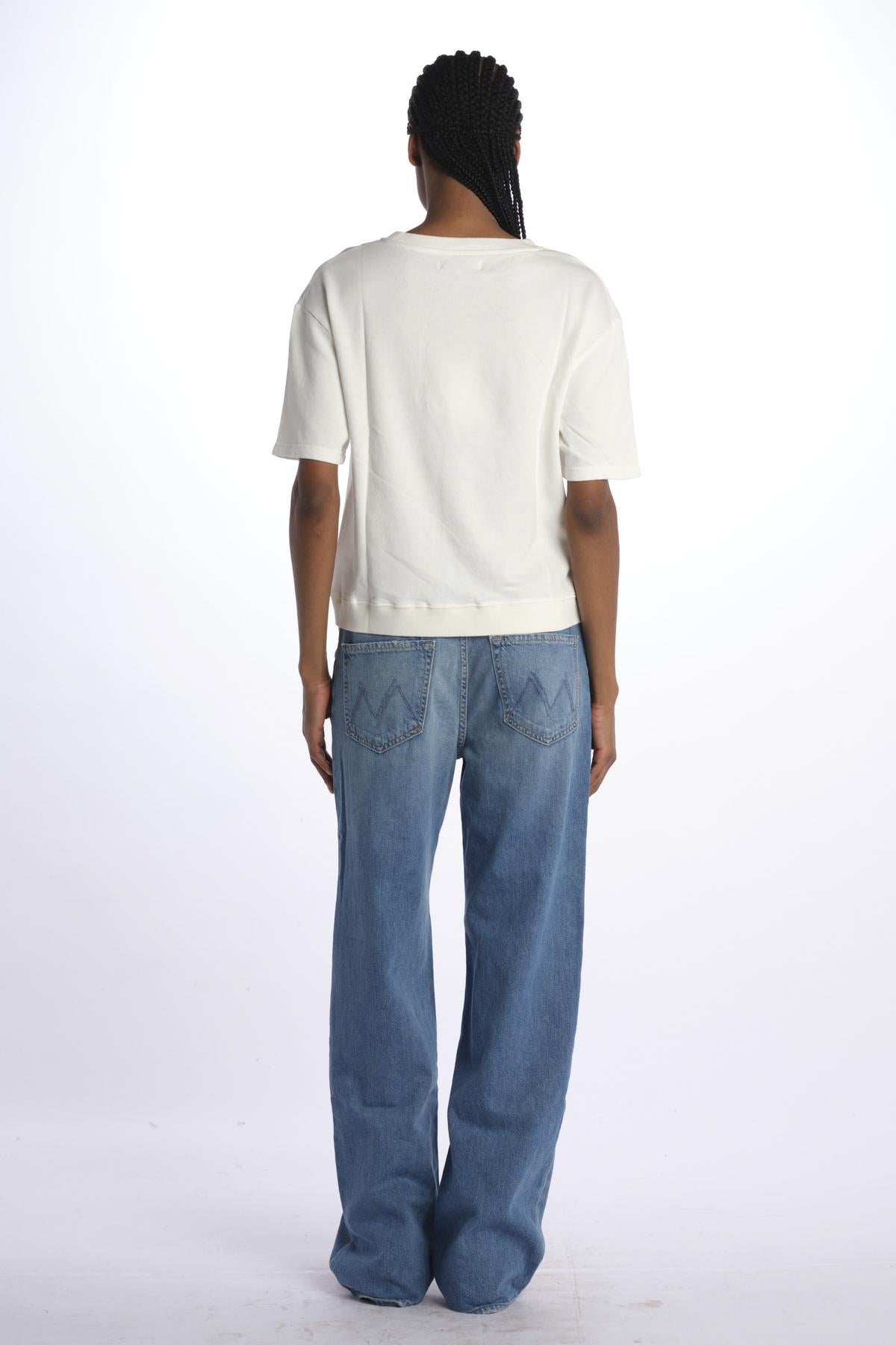 T-shirt felpa m/c WSW03 WHITE merz b