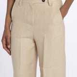 Pantalone lino spina LAMIA T2272F123 massimo alba
