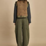 gilet reversibile in nylon e ecopelliccia JENSA CBA COMBO bellerose
