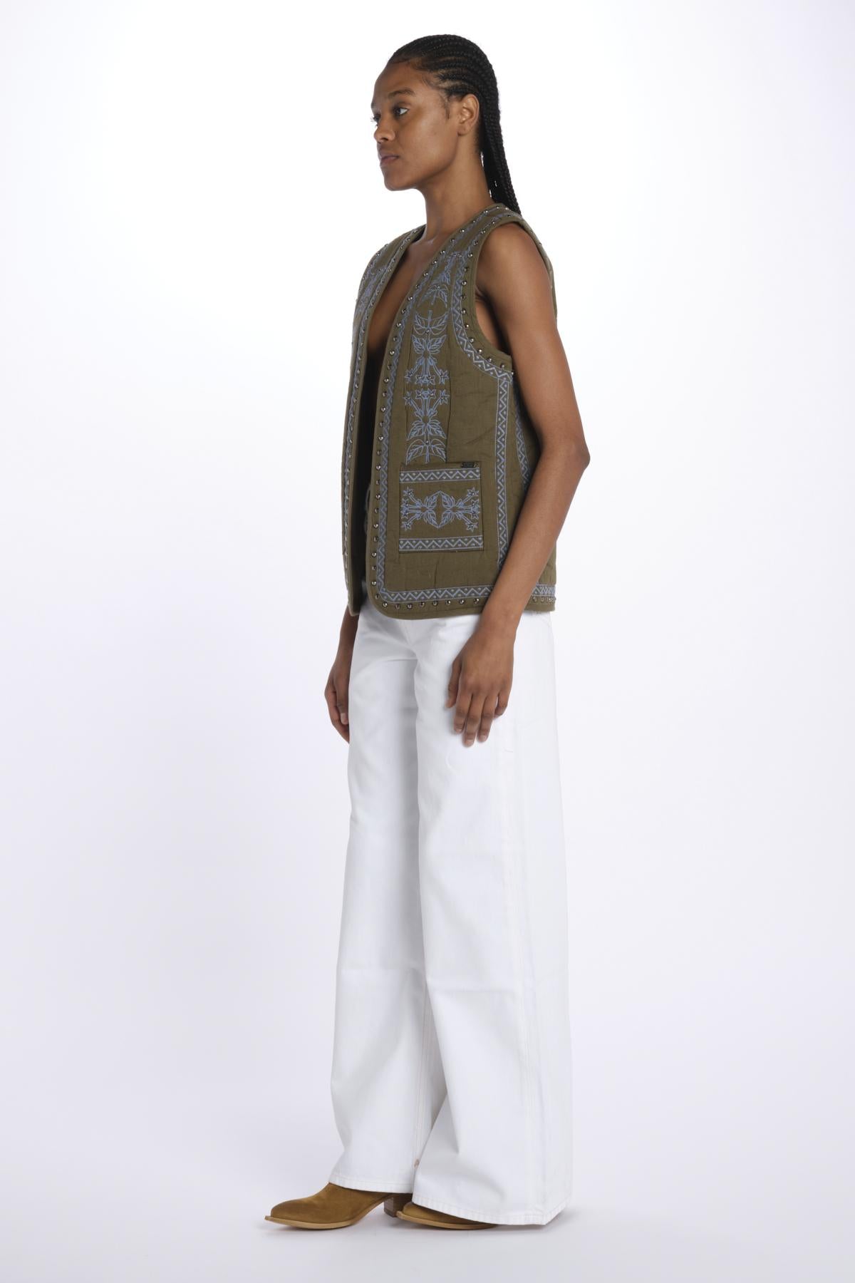 gilet con borchie 180434 U352 scotch&soda