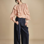 camicia con voille SELONA TOP BLUSH PINK scarlett poppies