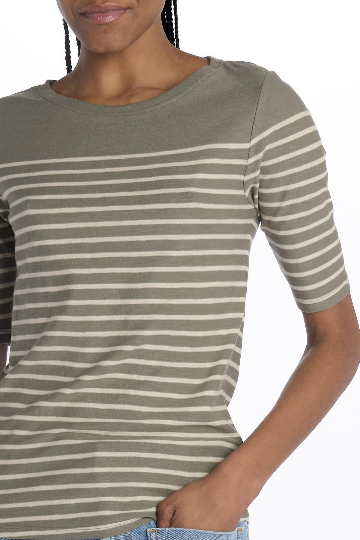 T-shirt MIAS manica 3/4 a righe MIAS51 T1546 STB bellerose