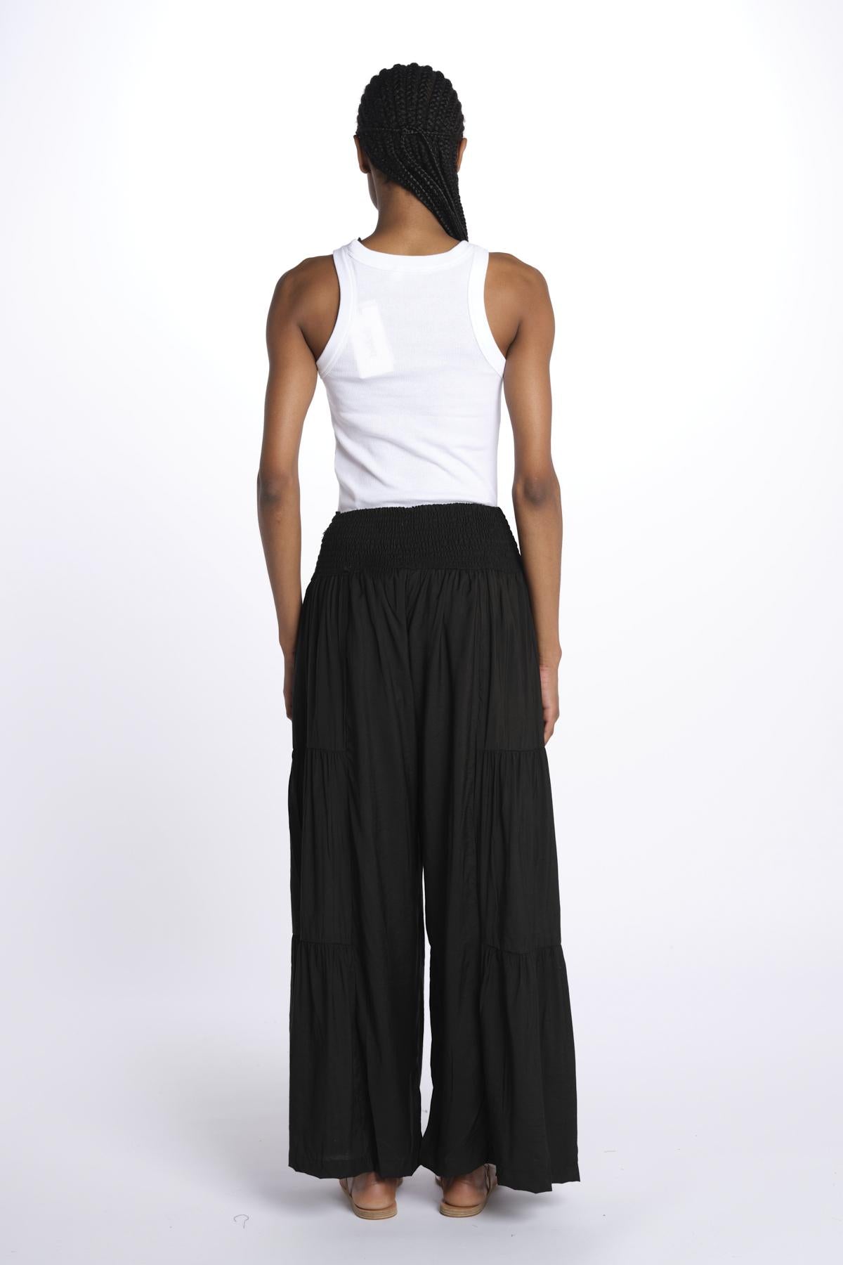 EMILE pantaloni con balze EMILE NOIR laraethnics