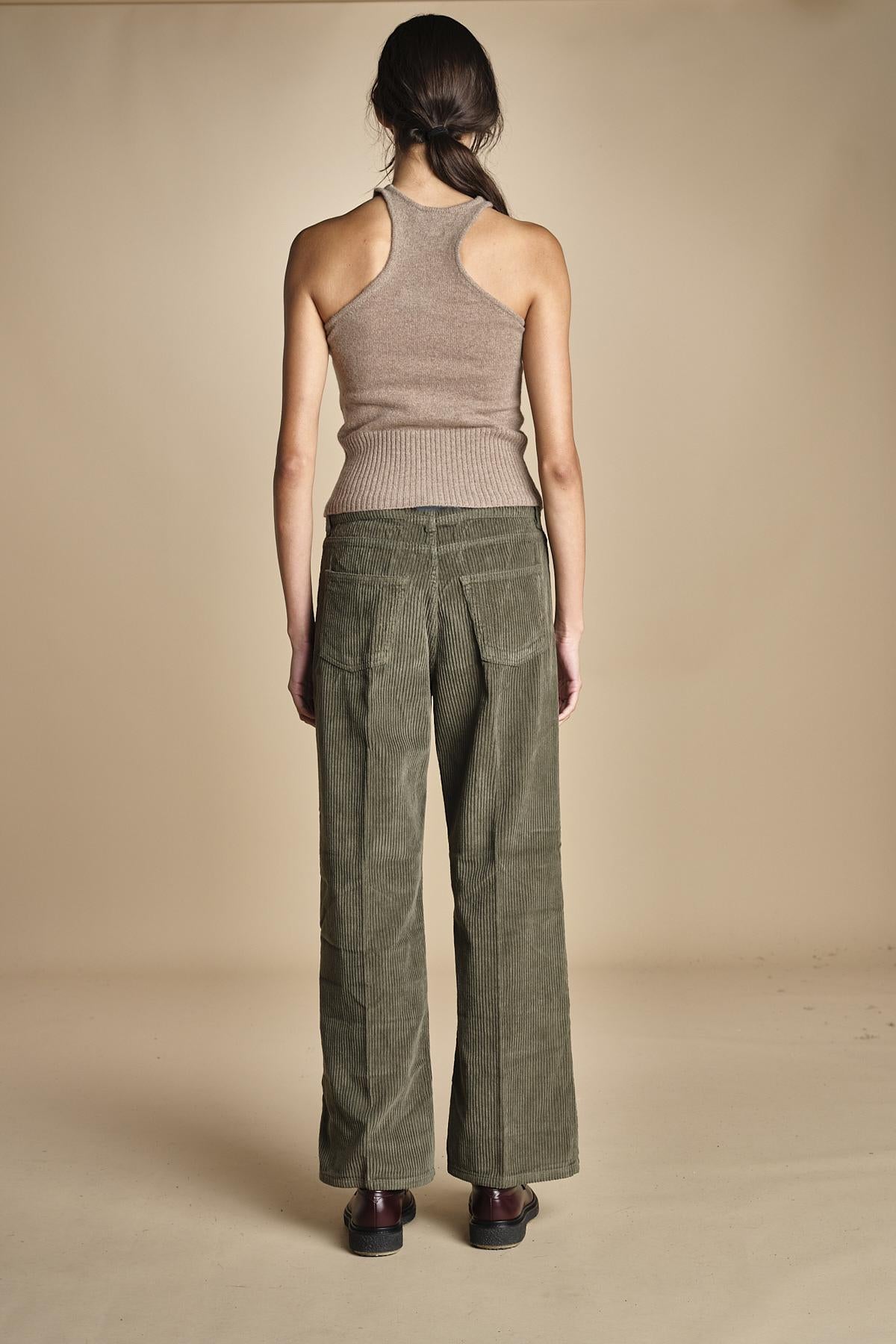 pantalone in velluto cropped ZELDA SILT true avenue