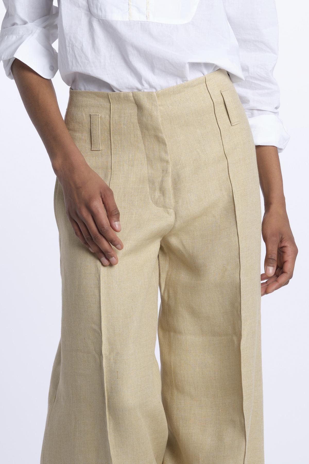Pantalone ORIANA cropped nervature ORIANA540503 40 quelledue