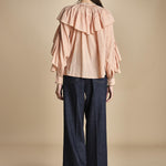 camicia con voille SELONA TOP BLUSH PINK scarlett poppies