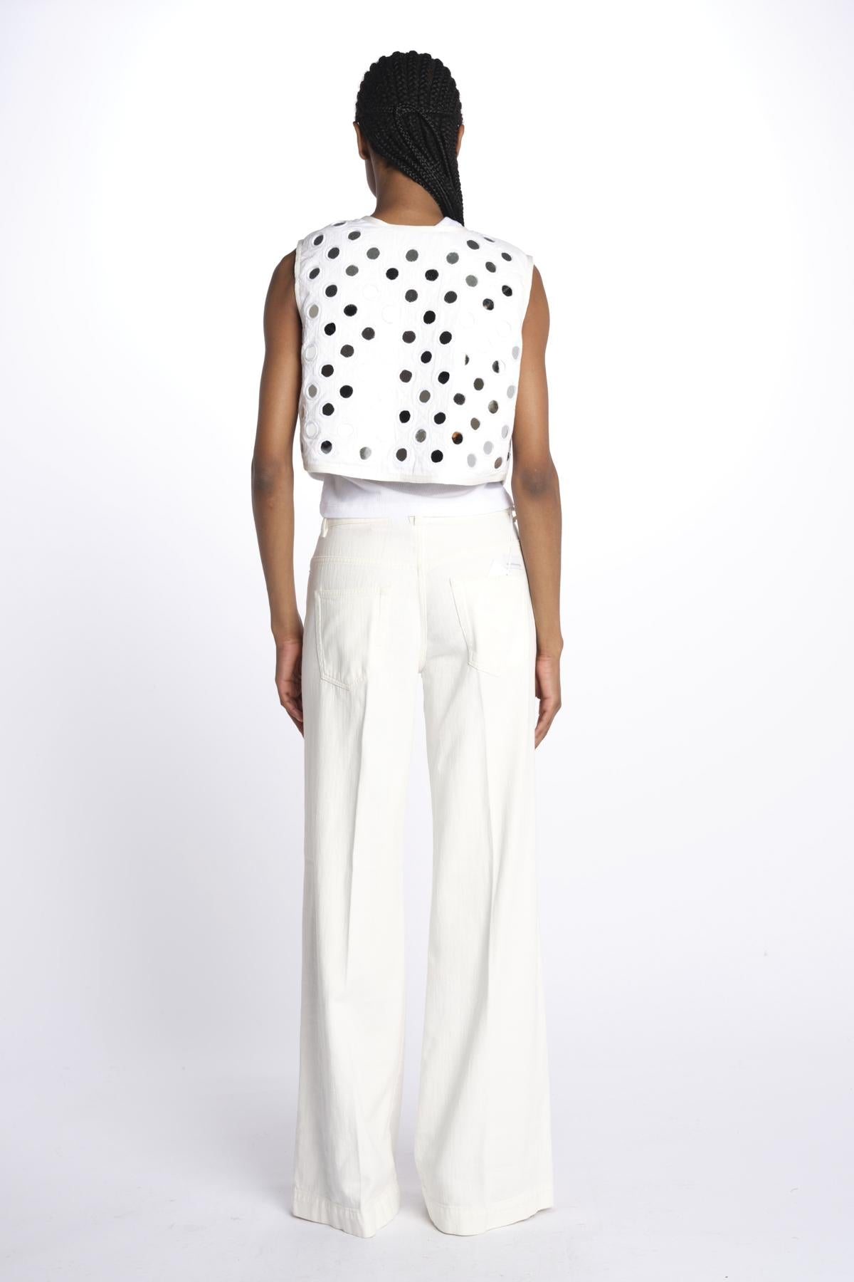 Gilet NEW GITA con specchietti NEW GITA WHITE laurence bras