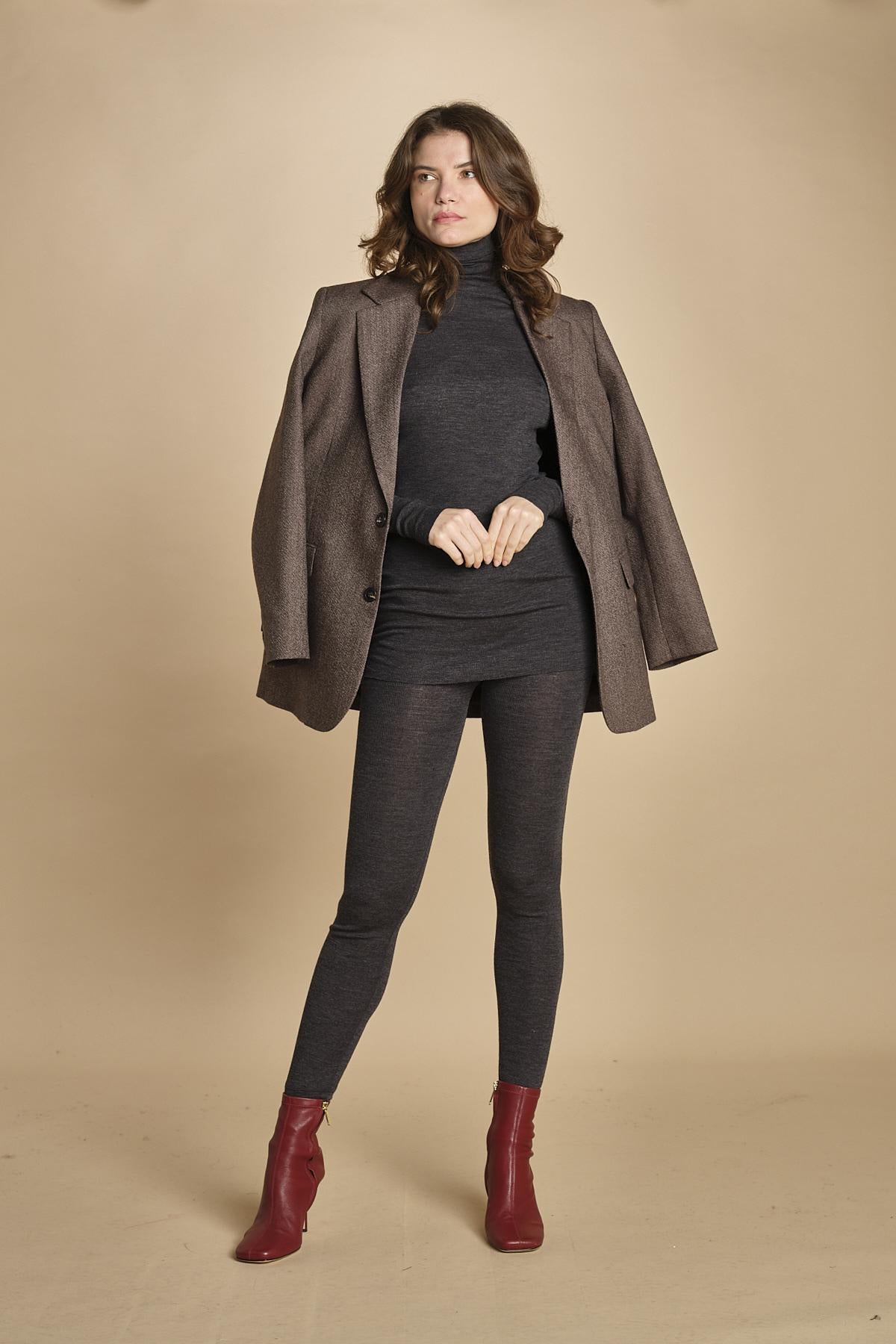 dolcevita a costine. TSH0407 GRI2425W soeur