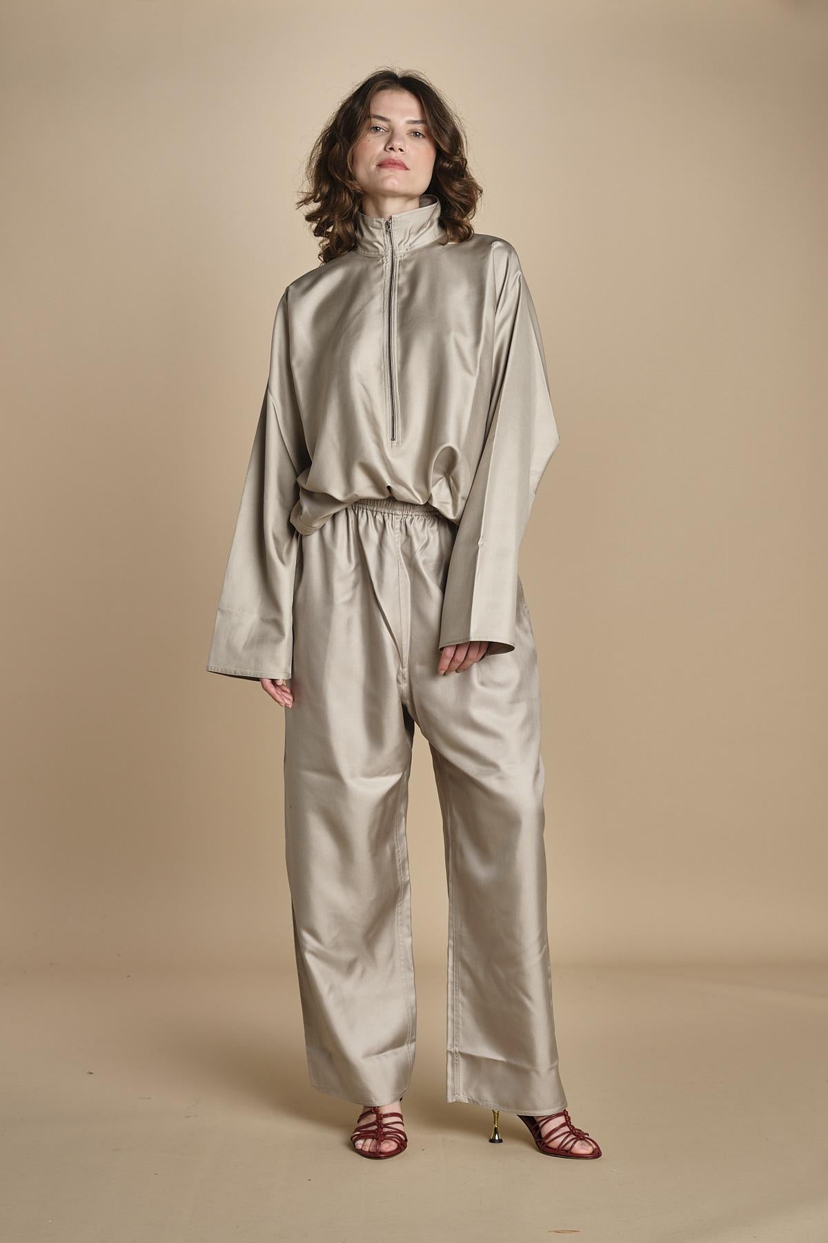 PASCH pantalone in seta con coulisse PASCH STONE sofie d'hoore