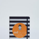 QUAD RIGHE ORIZZ BIANCO BLU milaura