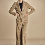 pantalone in velluto cropped ZELDA TOFEE true avenue