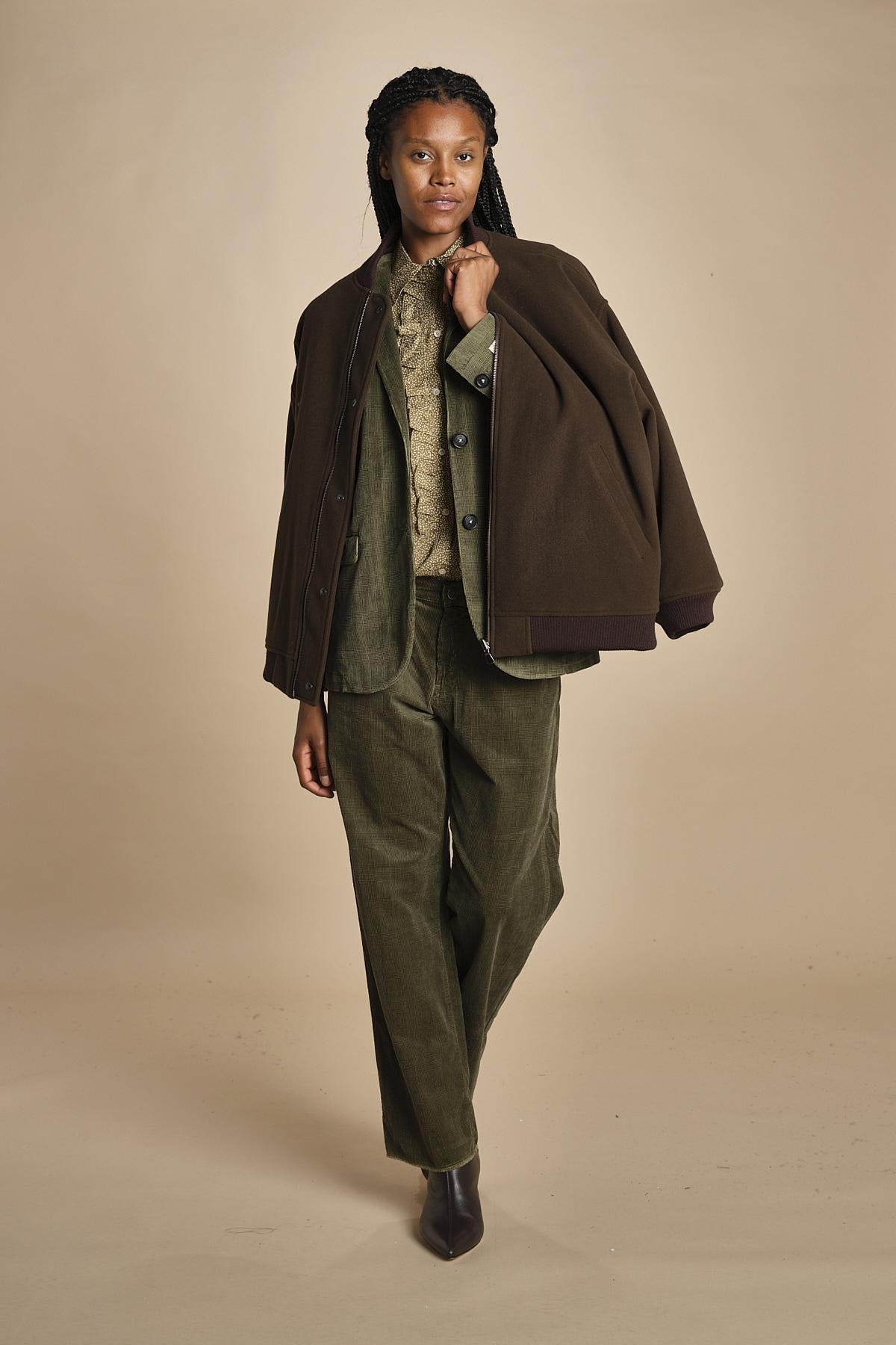 Pantalone ALOSA velluto galles P28D0ALOSA-T3251 Q669 massimo alba