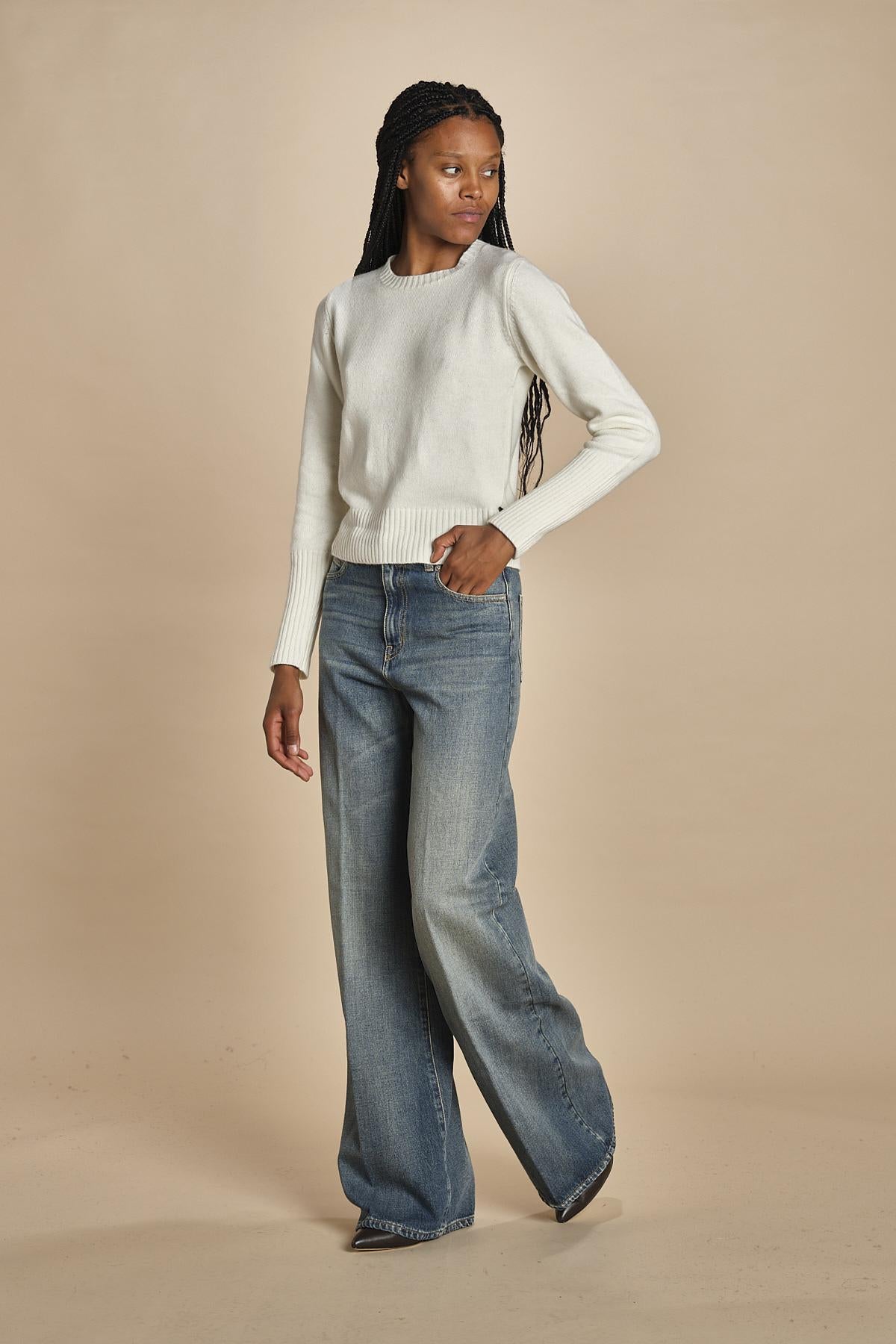 d2501005 girocollo slim by milaura. d2501005 29001 BIANCO milaura