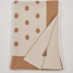 Plaid pois 150x180 C2100414B CAMMELLOAVORIO milaura