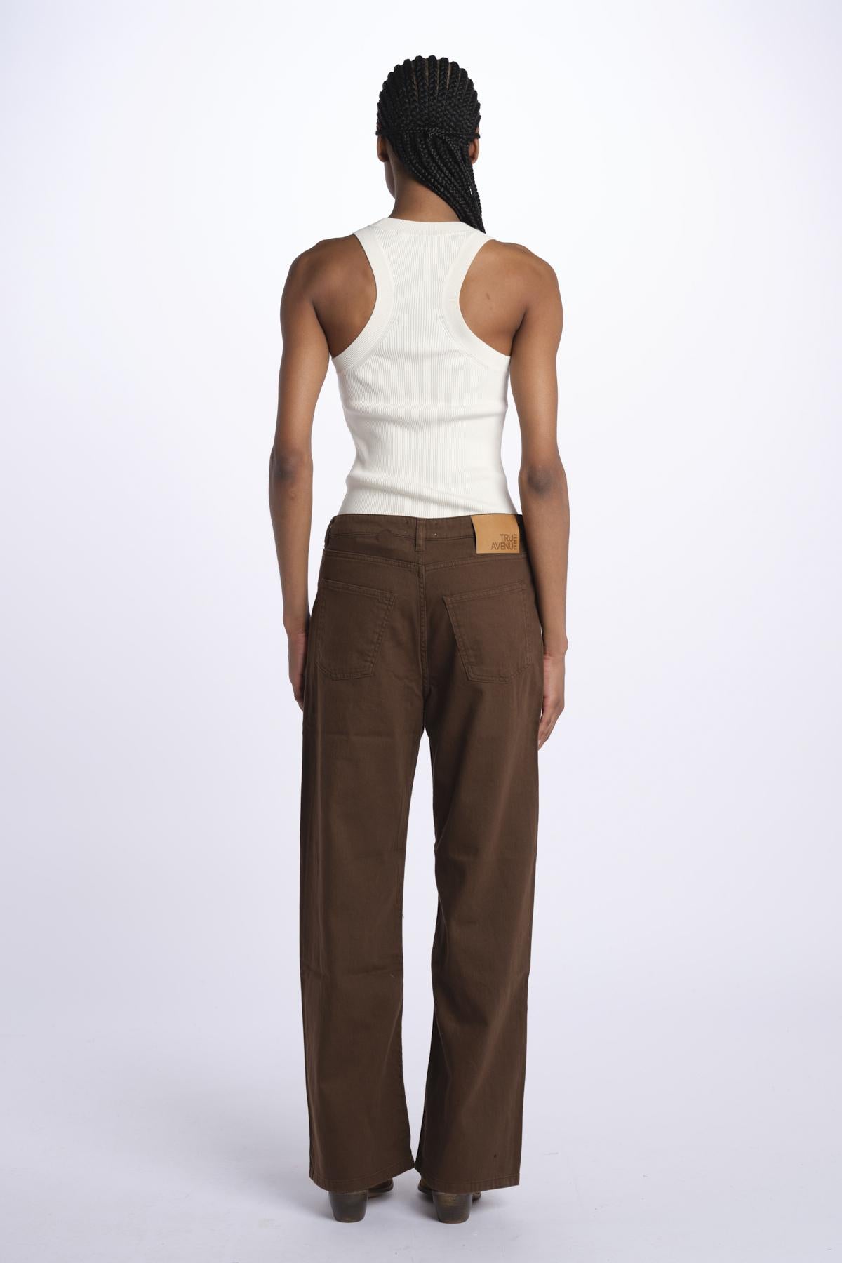 Denim ZELDA combo cropped ZELDA CHOCOLATE true avenue