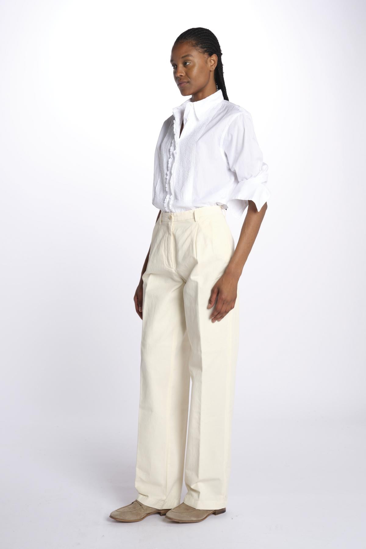 Pantaloni con pences MOD.0173 NATURAL aspesi