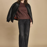 felpa girocollo. JWSS01674 BURGUNDY 540 zadig & voltaire