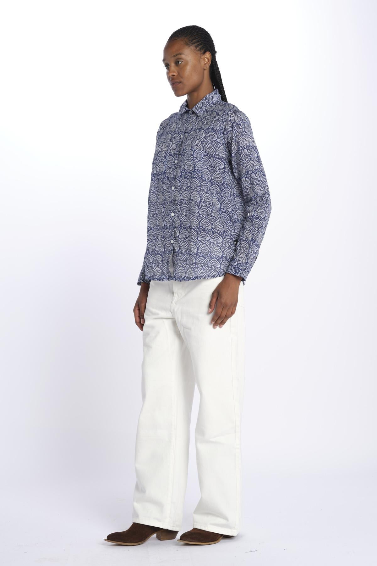 Camicia COQUILLAGES KIPRO 502Y terre rouge