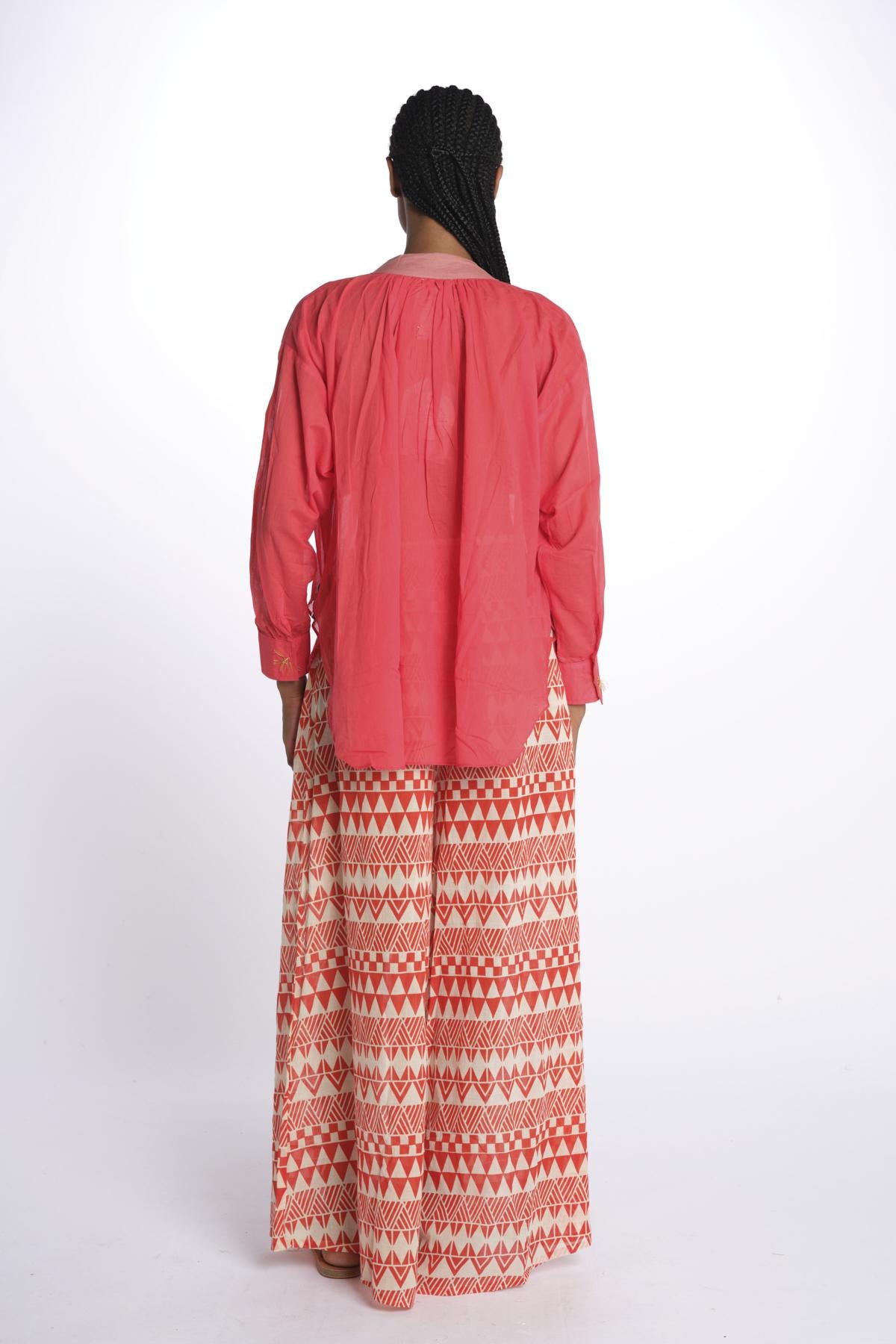 Camicia con rouches Frill Shirt FRS FLUORED yvonne s.