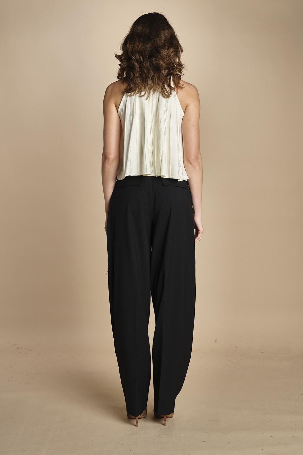 top in maglia plisse SERRES ECRU ba&sh