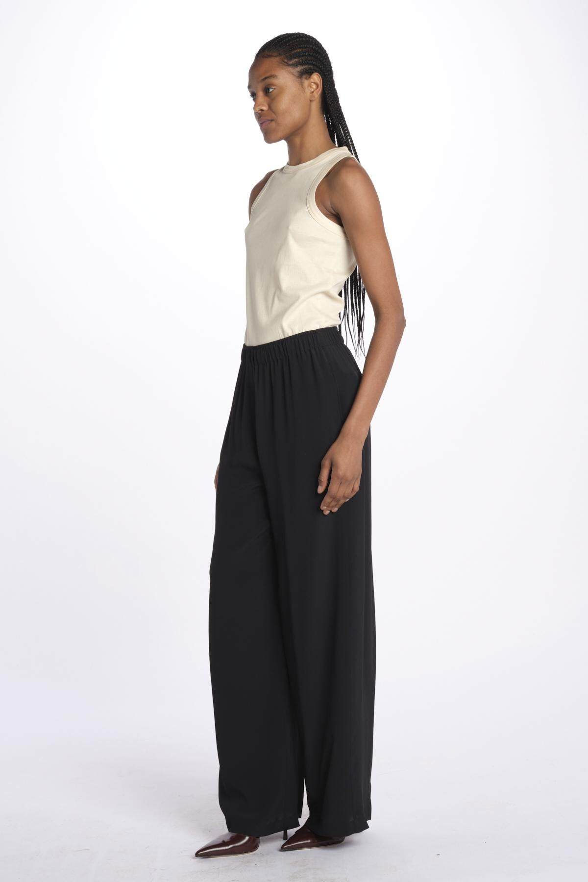 Pantalone con elastico 40805-412 NERO federica tosi