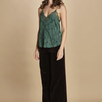top con spalline sottili e strass. WWCR01310 EMERALD zadig & voltaire