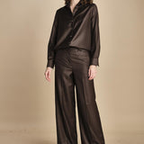 camicia collo lana e seta. ALASKA ALK03 MORO nine in the morning