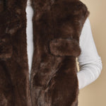 gilet in ecofur. GABI MARRON giovanni paris