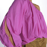 Camicia JOINA voille over mono spalla JOINA PURPLE laurence bras